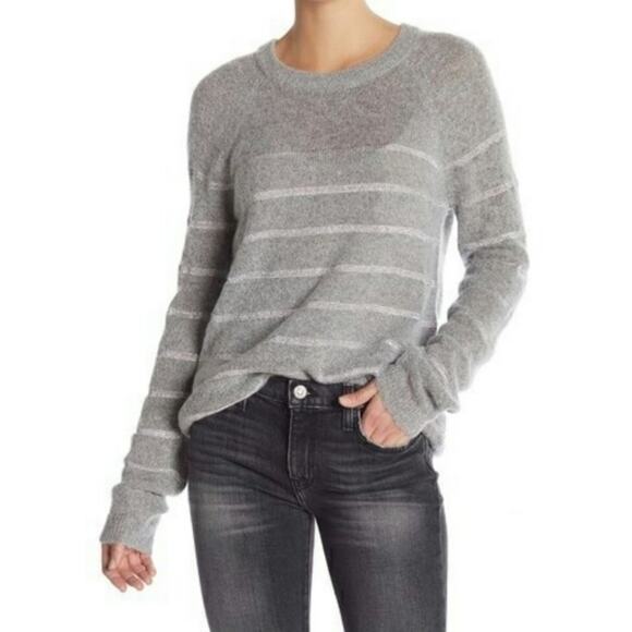 Current/Elliott Victor Metallic Stripe Knit Sweater - Size 1 - NWT - Picture 2 of 8